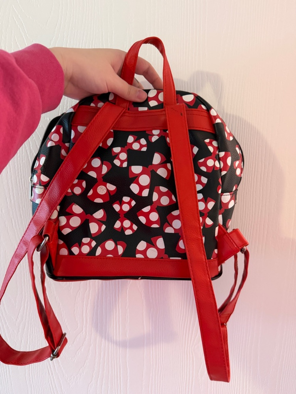 Disney Parks Minnie Mouse Polkadot and Bows Mini Backpack - Picture 2 of 3